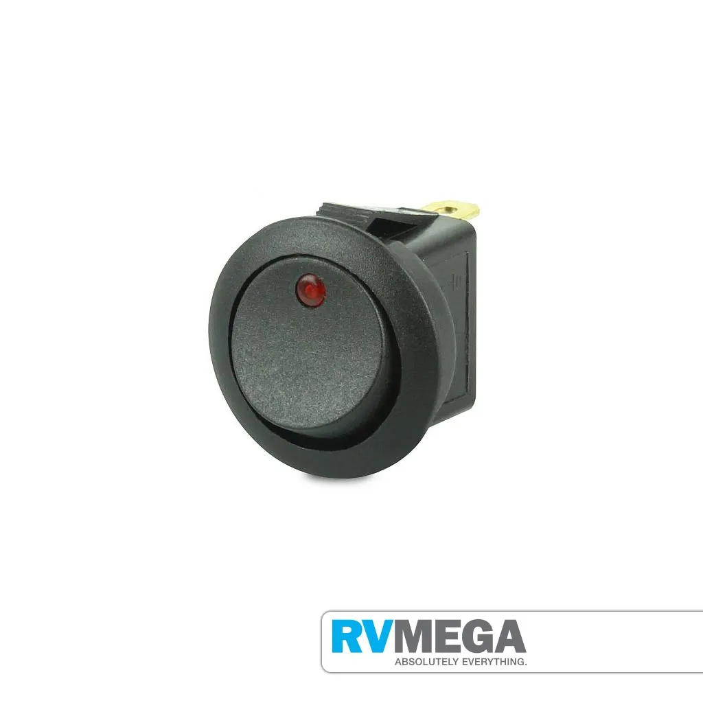 Rocker Switch 12V with Red LED