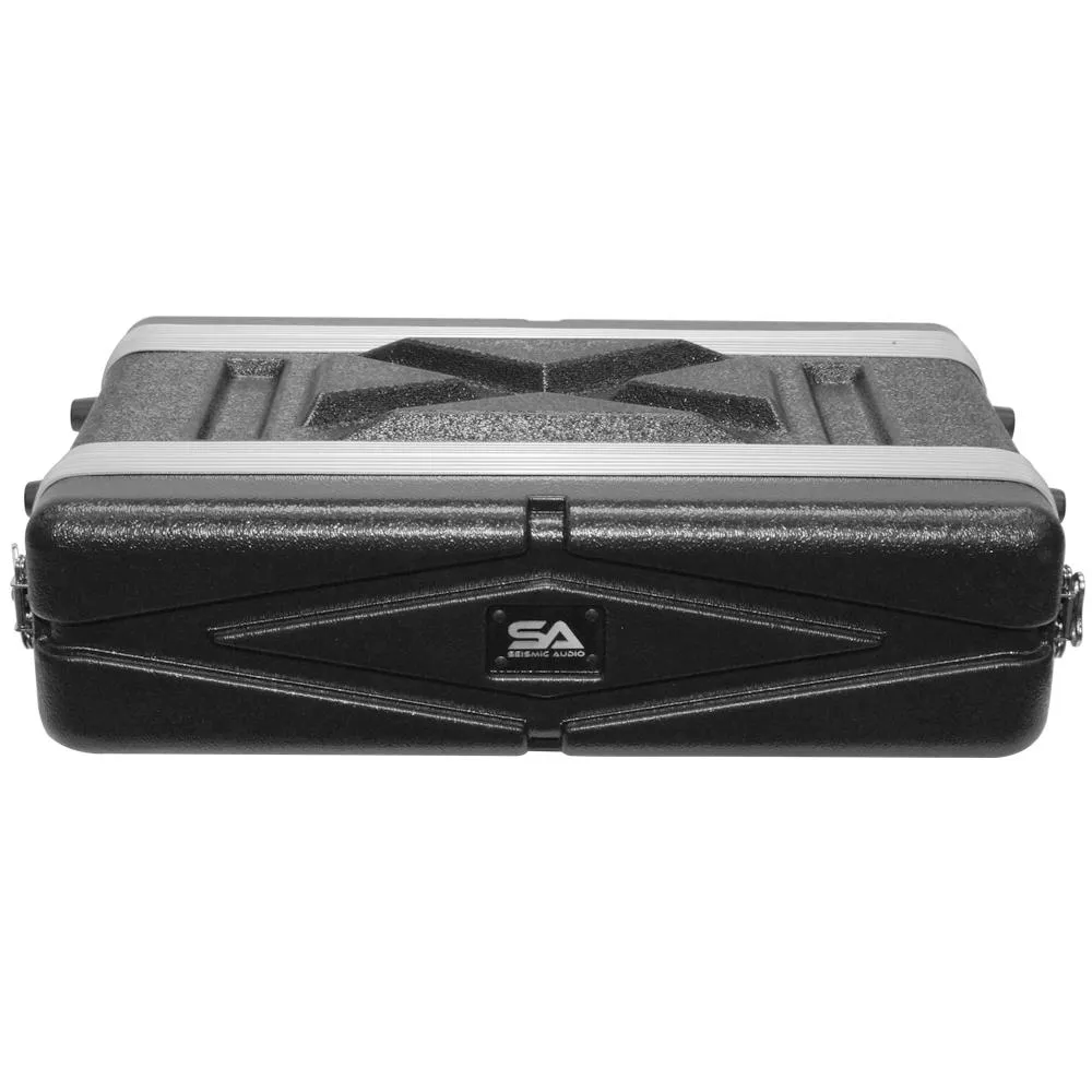 SALWR2S - Lightweight 2 Space Compact ABS Rack Case - 2U PA DJ Shallow Rack Case