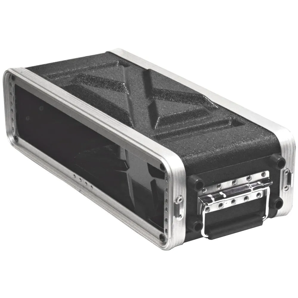 SALWR2S - Lightweight 2 Space Compact ABS Rack Case - 2U PA DJ Shallow Rack Case