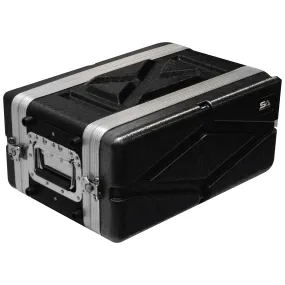 SALWR4S - Lightweight 4 Space Compact ABS Rack Case - 4U PA DJ Shallow Rack Case