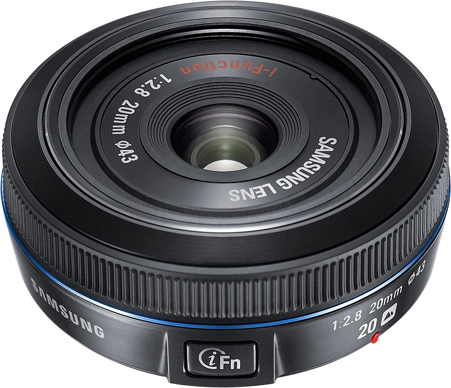 Samsung 20mm F/2.8 Wide Angle Lens For Samsung NX Cameras (Black) (EX-W20NB)