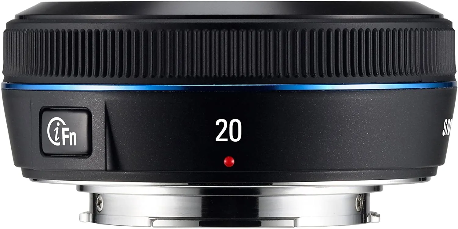 Samsung 20mm F/2.8 Wide Angle Lens For Samsung NX Cameras (Black) (EX-W20NB)
