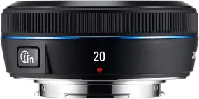 Samsung 20mm F/2.8 Wide Angle Lens For Samsung NX Cameras (Black) (EX-W20NB)