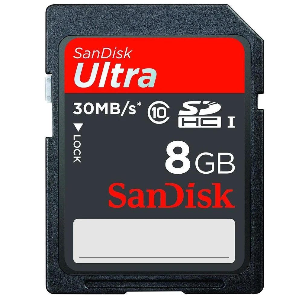 SanDisk ULTRA® CLASS 10 SDHC/ SDXC CARDS Read 30MB/s Write Speed 200x
