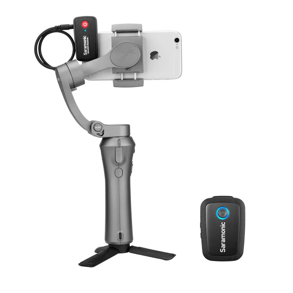 Saramonic Blink 500 B1 Tx Rx 2.4GHz Micro-Wireless Lavalier System W/Camera-Mountable Dual-Receiver