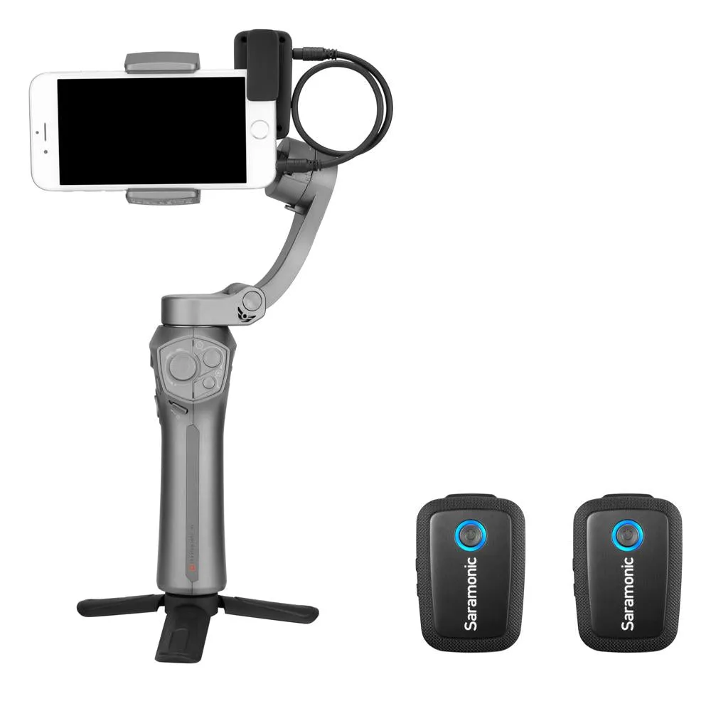 Saramonic Blink 500 B2 Ultracompact 2-Person Wireless Clip-On Mic System with Lavaliers & Dual Receiver