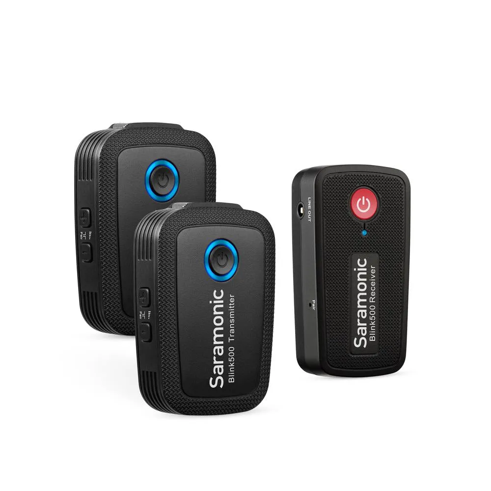 Saramonic Blink 500 B2 Ultracompact 2-Person Wireless Clip-On Mic System with Lavaliers & Dual Receiver