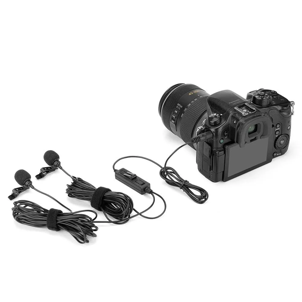 Saramonic LavMicro 2M Dual Lavalier Microphones for DSLRs, Mirrorless, Video Cameras, Smartphones, Tablets & more