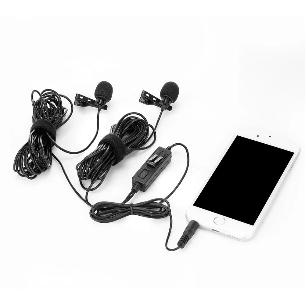Saramonic LavMicro 2M Dual Lavalier Microphones for DSLRs, Mirrorless, Video Cameras, Smartphones, Tablets & more