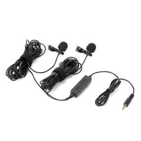 Saramonic LavMicro 2M Dual Lavalier Microphones for DSLRs, Mirrorless, Video Cameras, Smartphones, Tablets & more