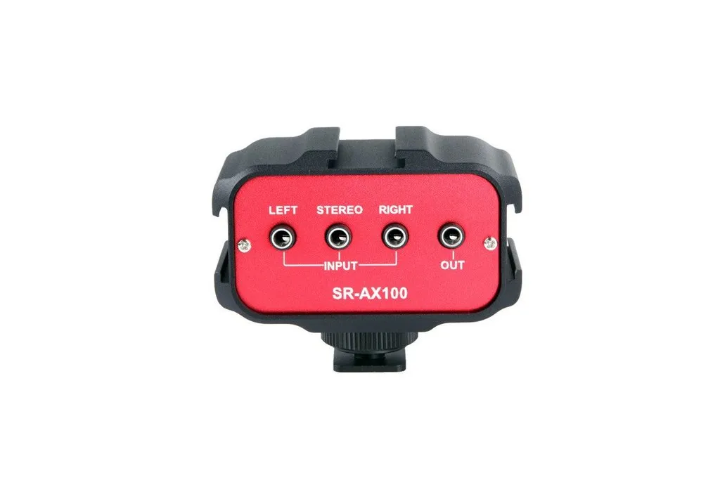 Saramonic SR-AX100 Battery-Free 2-Channel On-Camera 1/8” (3.5mm) Audio Mixer for DSLR, Mirrorless & Video Cameras