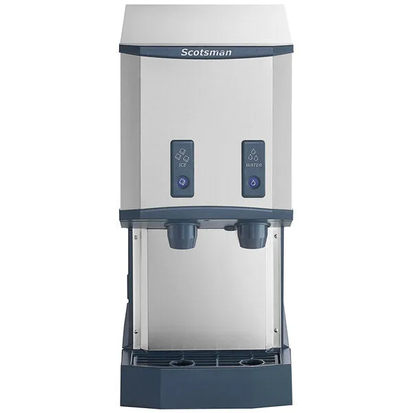 Scotsman HID312AB-1 16" Meridian Push-Button Air Cooled Countertop Nugget Ice Machine and Water Dispenser - 260 Lbs.