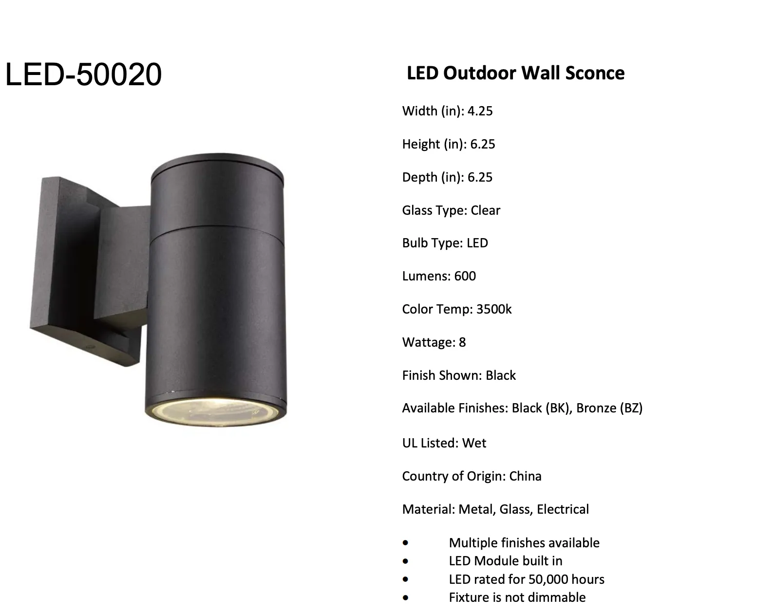 Small LED Compact Downlight Pocket Sconce