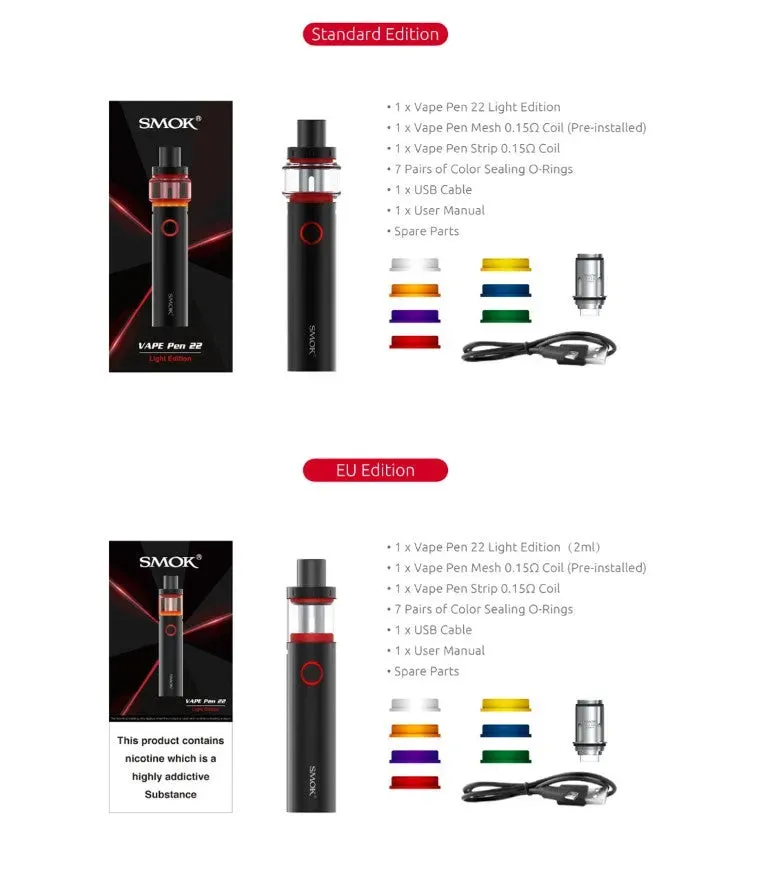 Smok Vape Pen 22 Light Edition Vape Kit