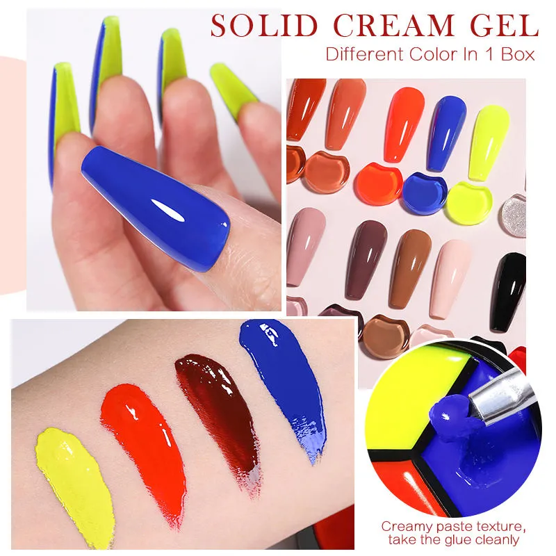 Solid Cream Gel Polish 3 Colours in 1 Born Pretty