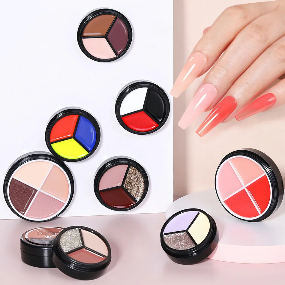 Solid Cream Gel Polish 3 Colours in 1 Born Pretty