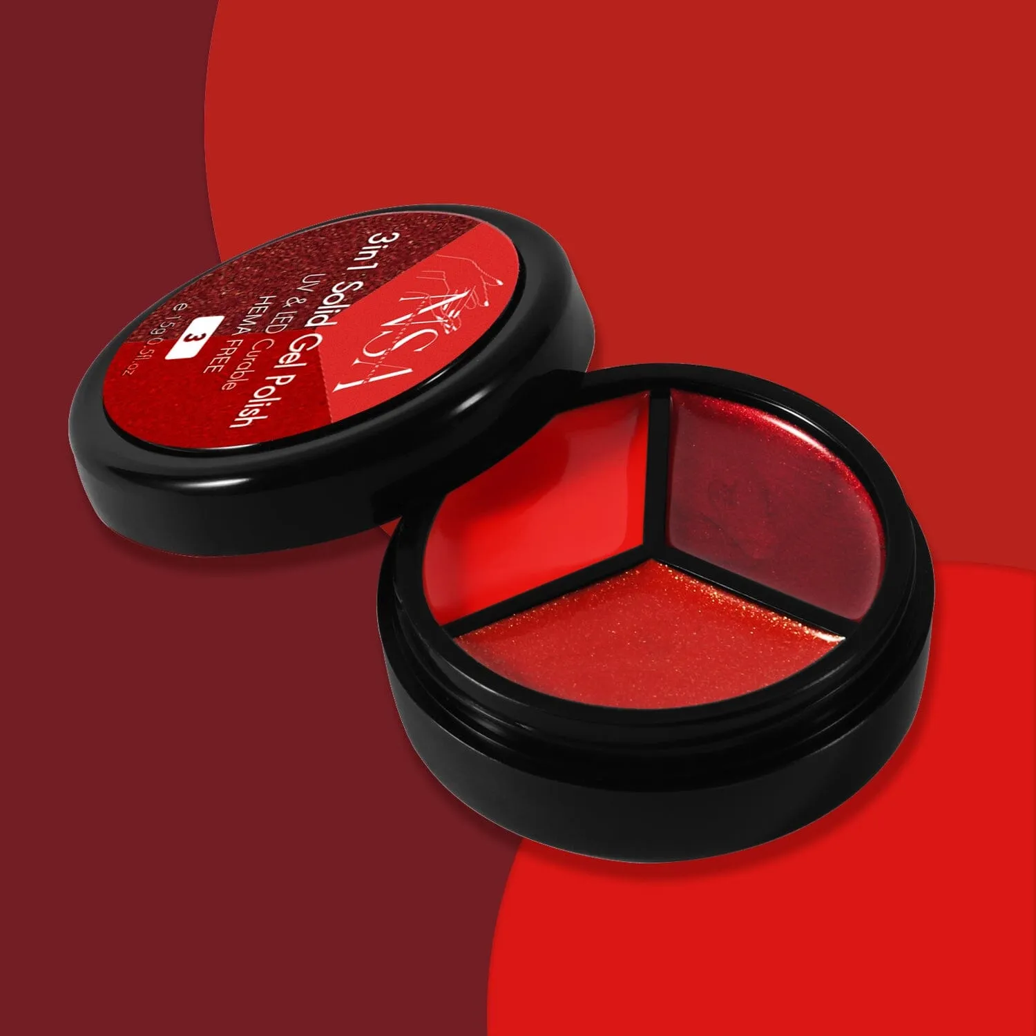 Solid Gel Polish 3in1 Colour Jar