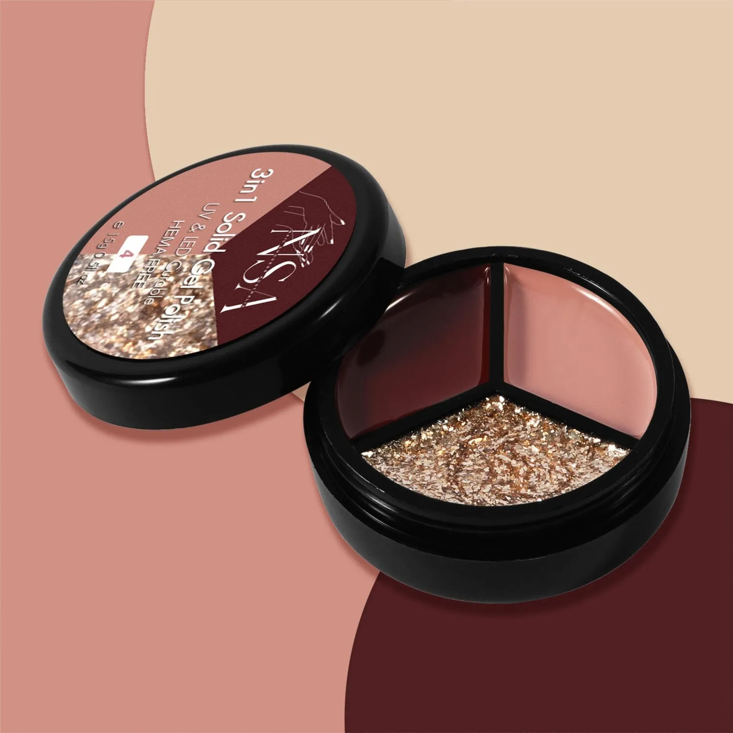 Solid Gel Polish 3in1 Colour Jar