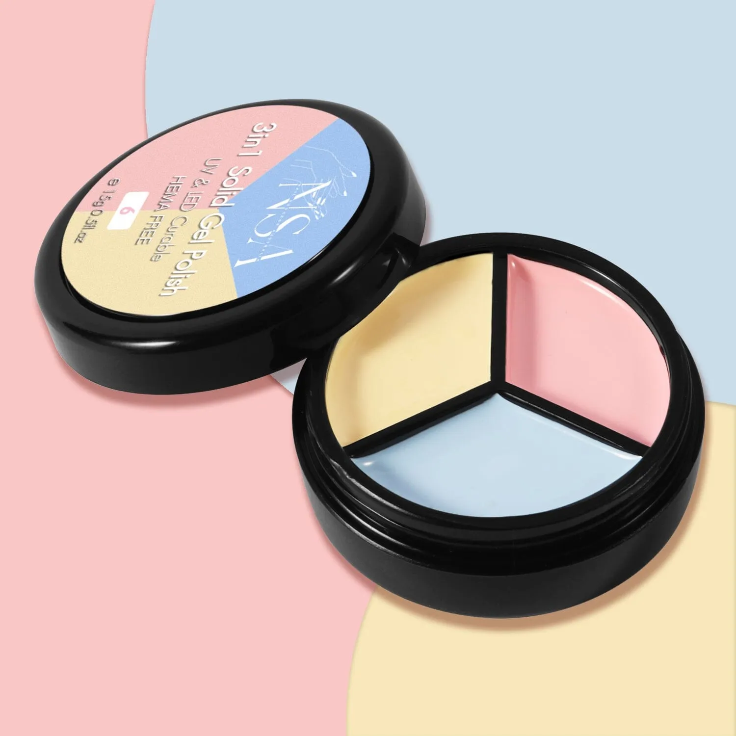 Solid Gel Polish 3in1 Colour Jar