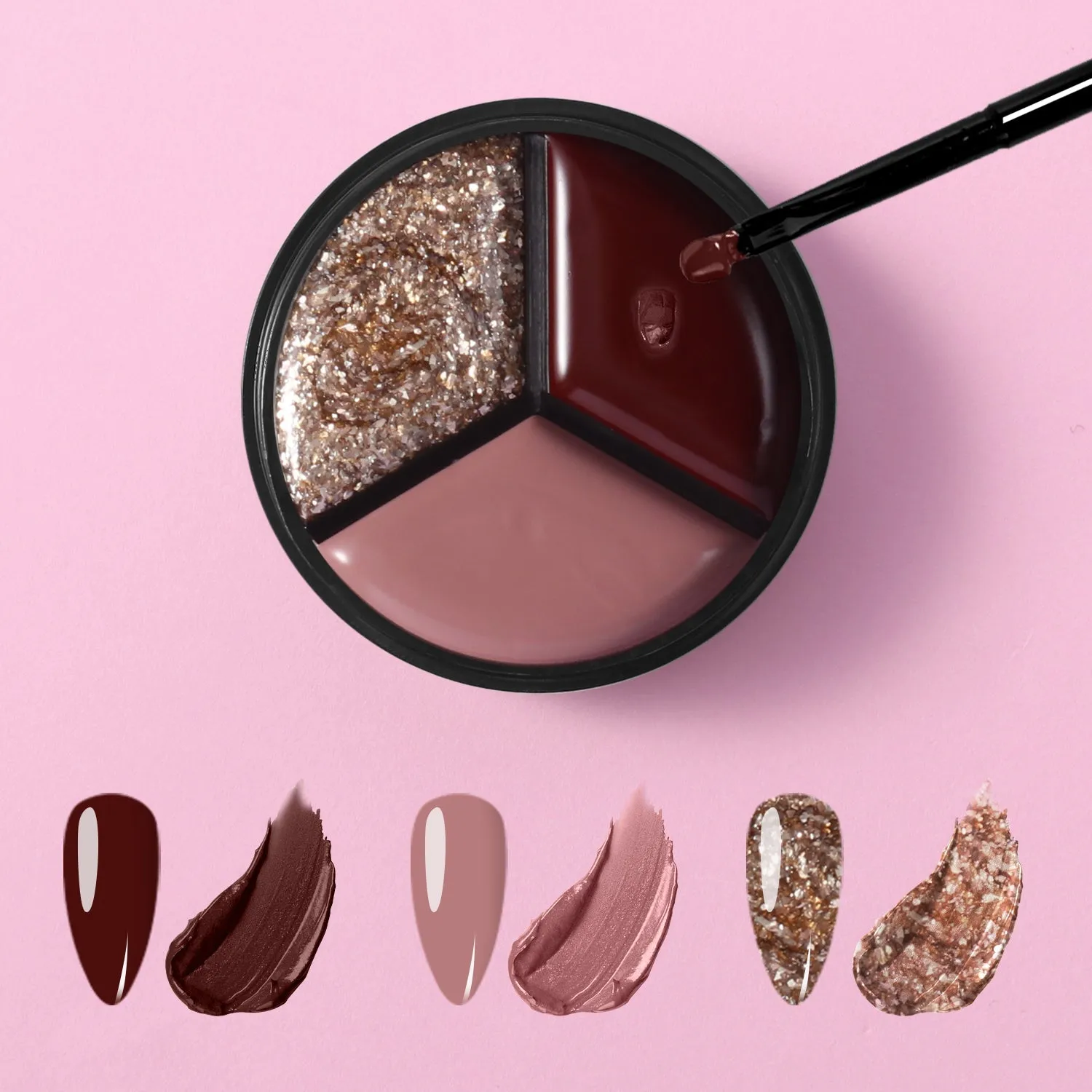 Solid Gel Polish 3in1 Colour Jar