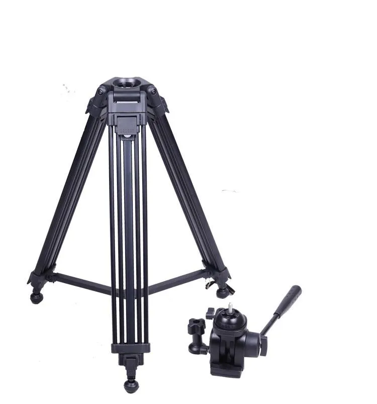 SOMITA PROFESSIONAL VIDEO TRIPOD ST-650, 65MM BOWL, 62 INCH HEIGHT, WITH 2 QUICK RELEASE PLATES, FLUID HEAD, AND TRAVEL BAG