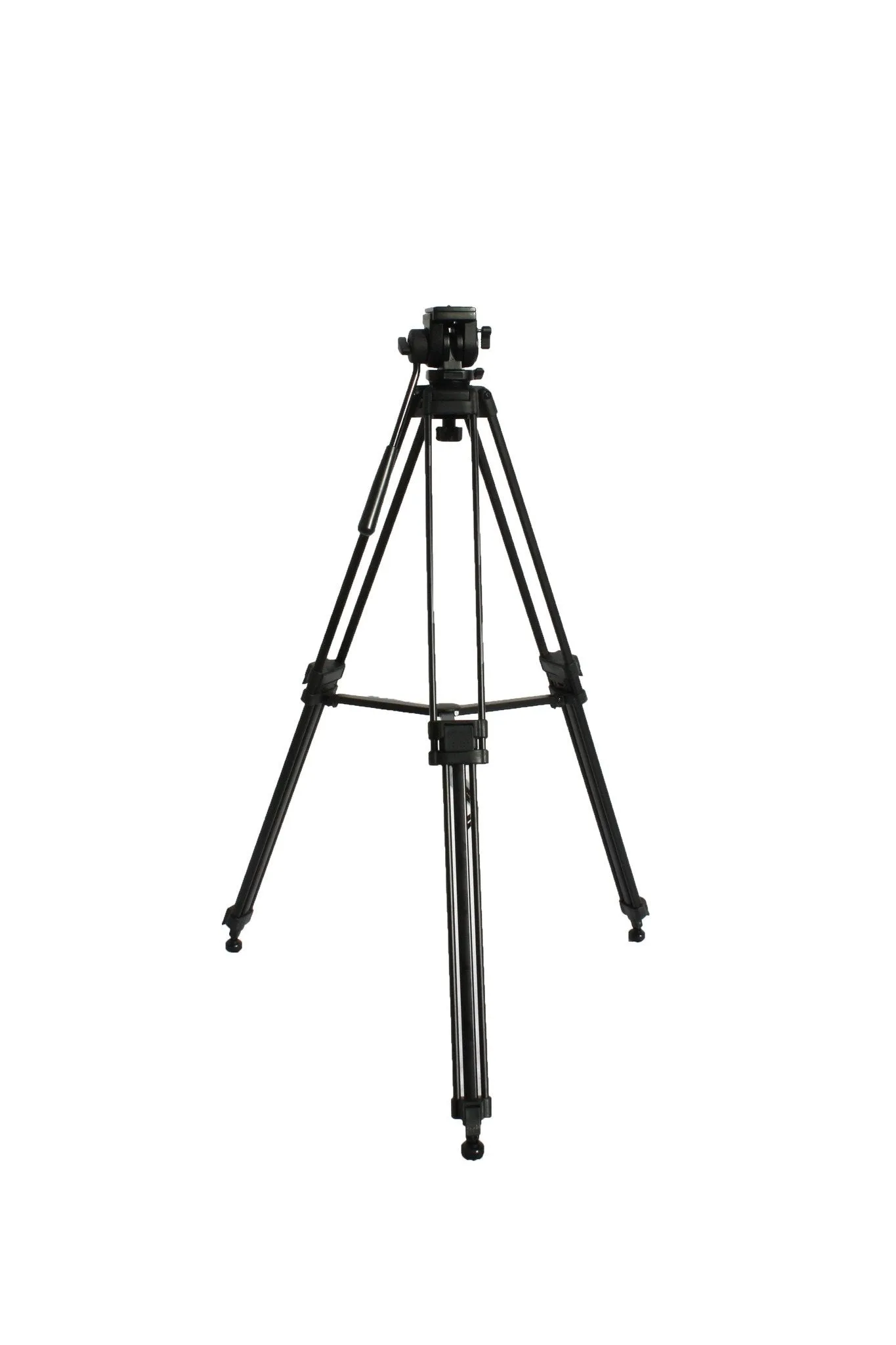 SOMITA PROFESSIONAL VIDEO TRIPOD ST-650, 65MM BOWL, 62 INCH HEIGHT, WITH 2 QUICK RELEASE PLATES, FLUID HEAD, AND TRAVEL BAG