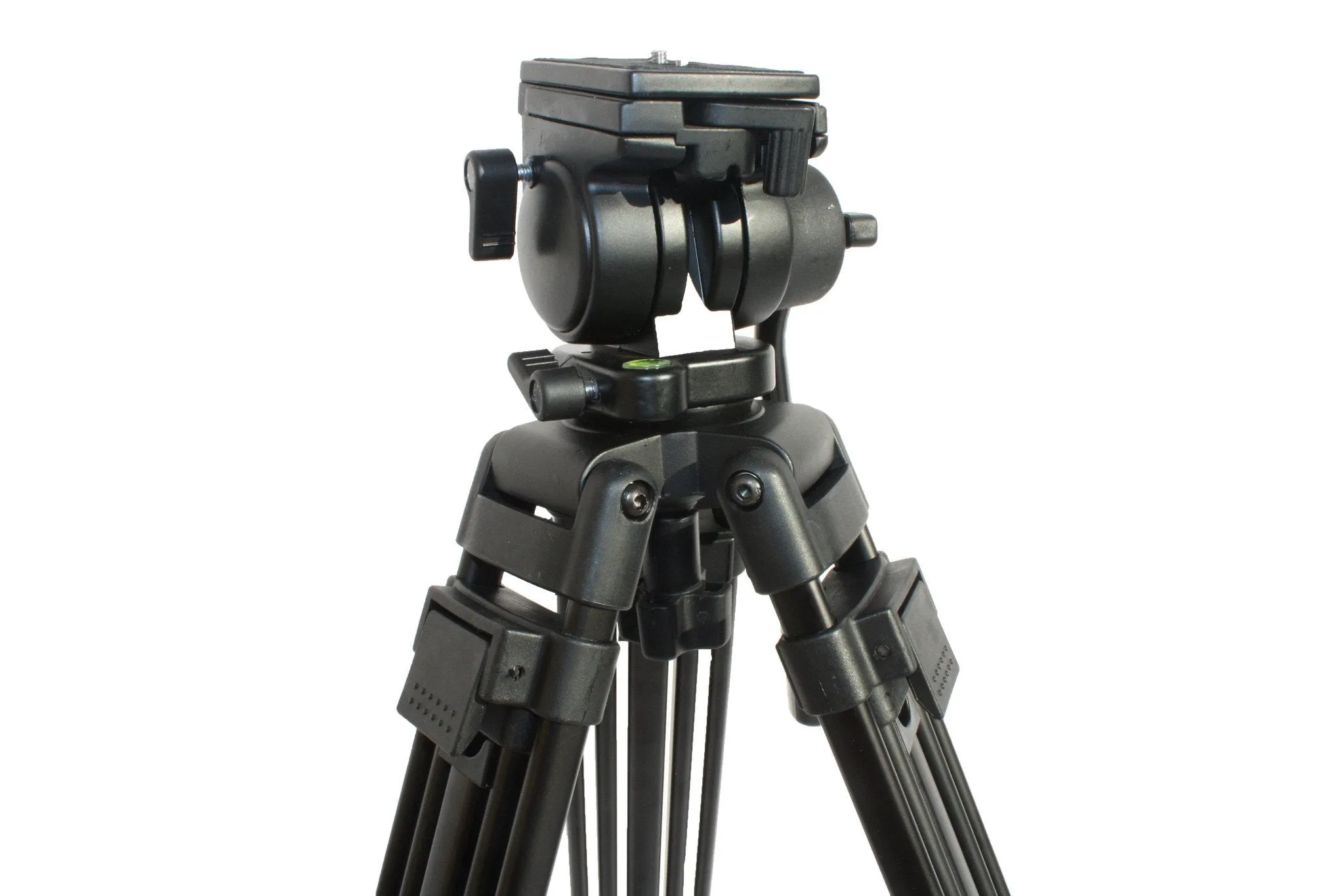 SOMITA PROFESSIONAL VIDEO TRIPOD ST-650, 65MM BOWL, 62 INCH HEIGHT, WITH 2 QUICK RELEASE PLATES, FLUID HEAD, AND TRAVEL BAG