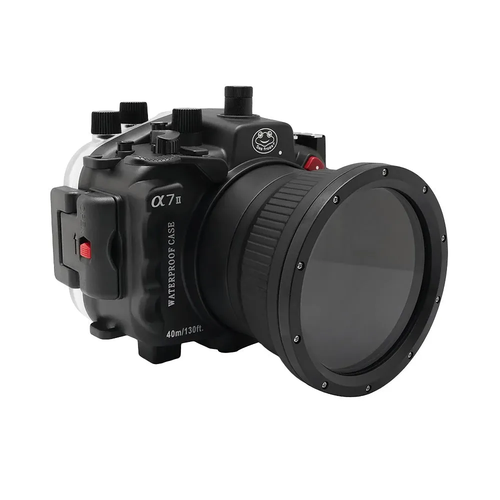 Sony A7 II NG V.2 Series UW camera housing kit with 8" Dome port (Including standard port). Black