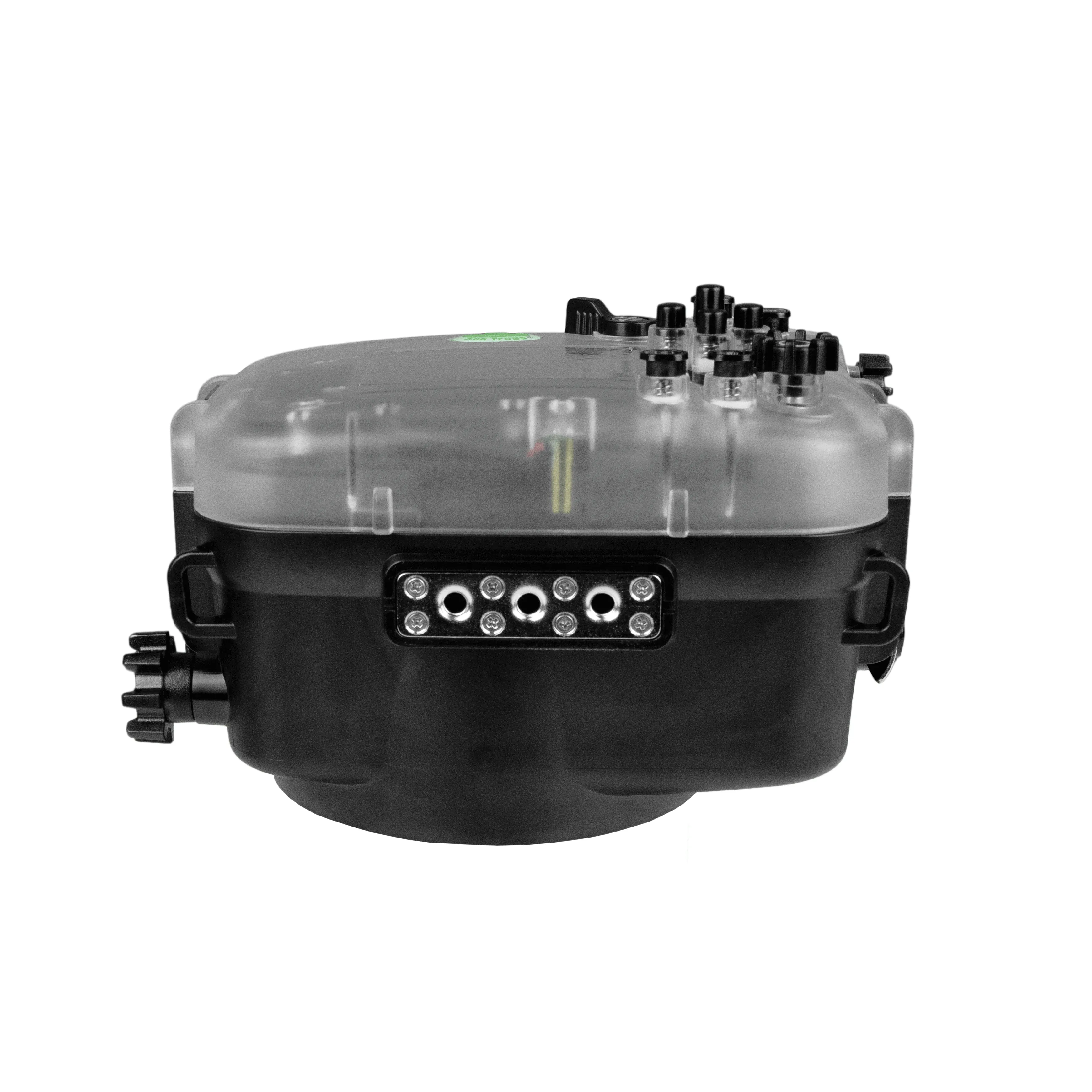 Sony ZV-E1 40M/130FT Underwater camera housing  with 8" Dome port V.11 for Sony FE 16-35mm F2.8 GM (Zoom gear included).