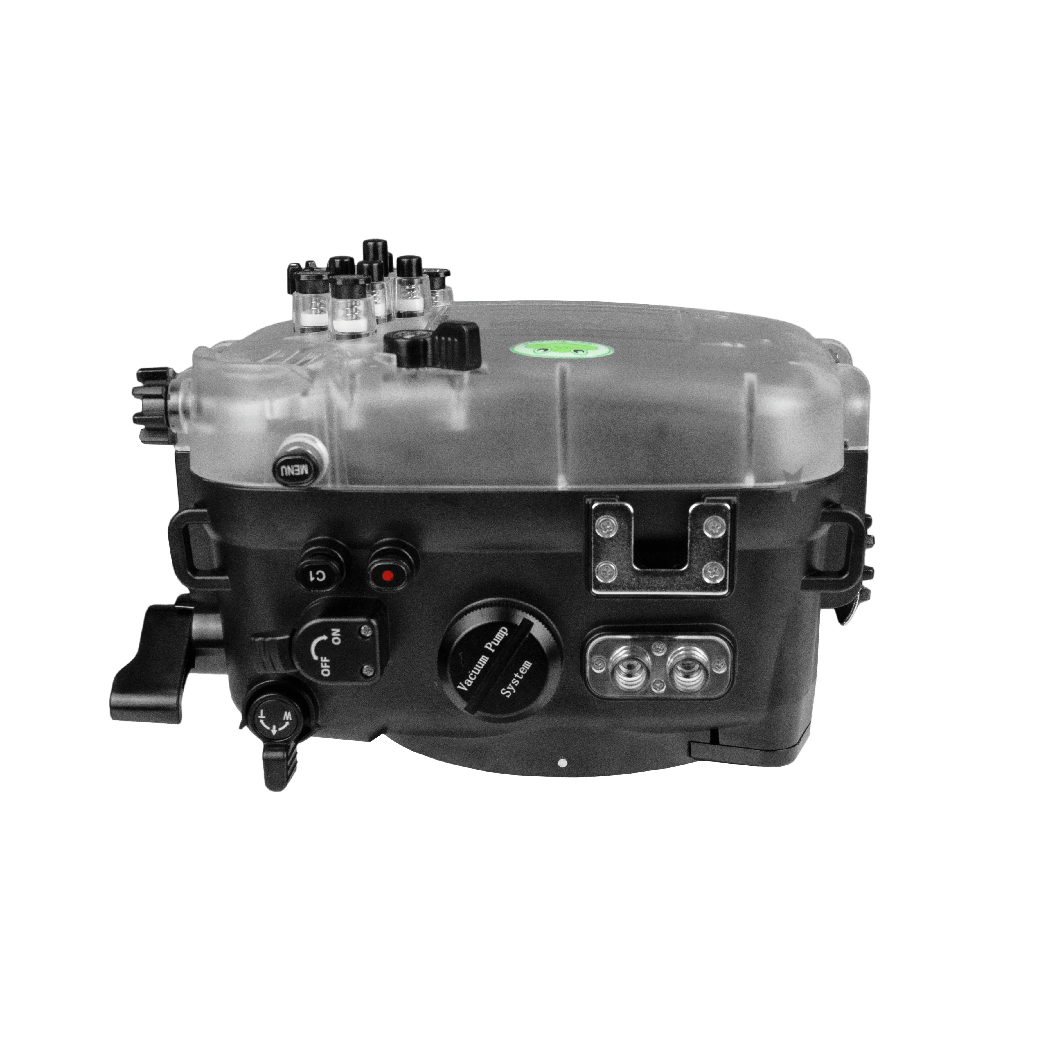 Sony ZV-E1 40M/130FT Underwater camera housing  with 8" Dome port V.11 for Sony FE 16-35mm F2.8 GM (Zoom gear included).