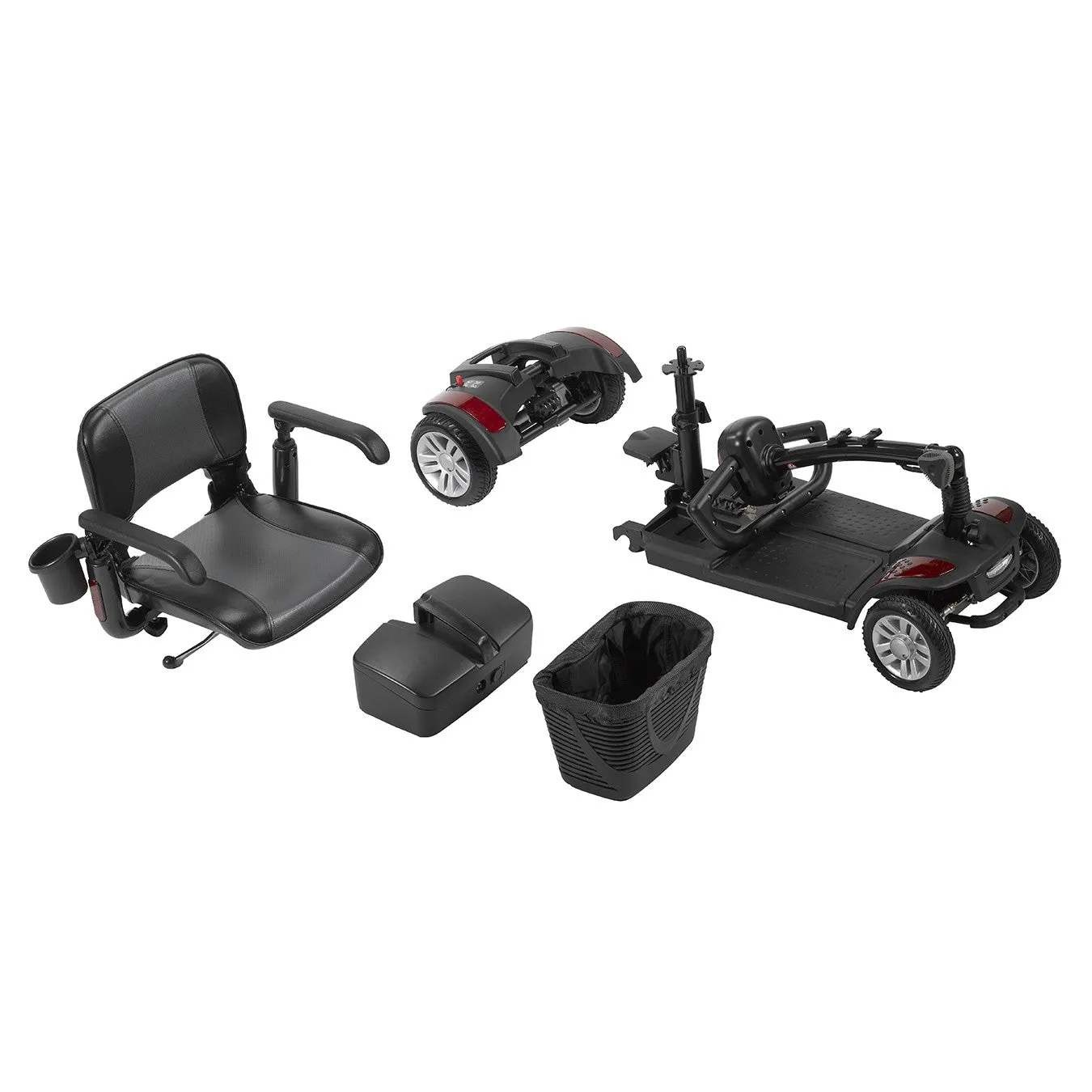 Spitfire EX2 4-Wheel Travel Scooter with 12AH Battery