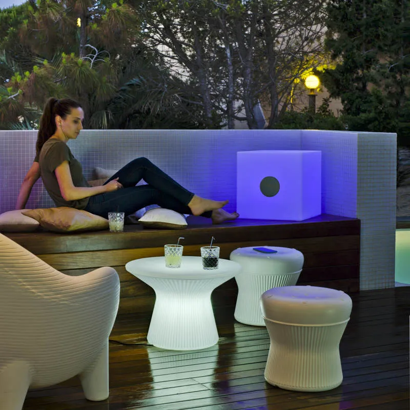 Square speaker with light Cuby 45 Play