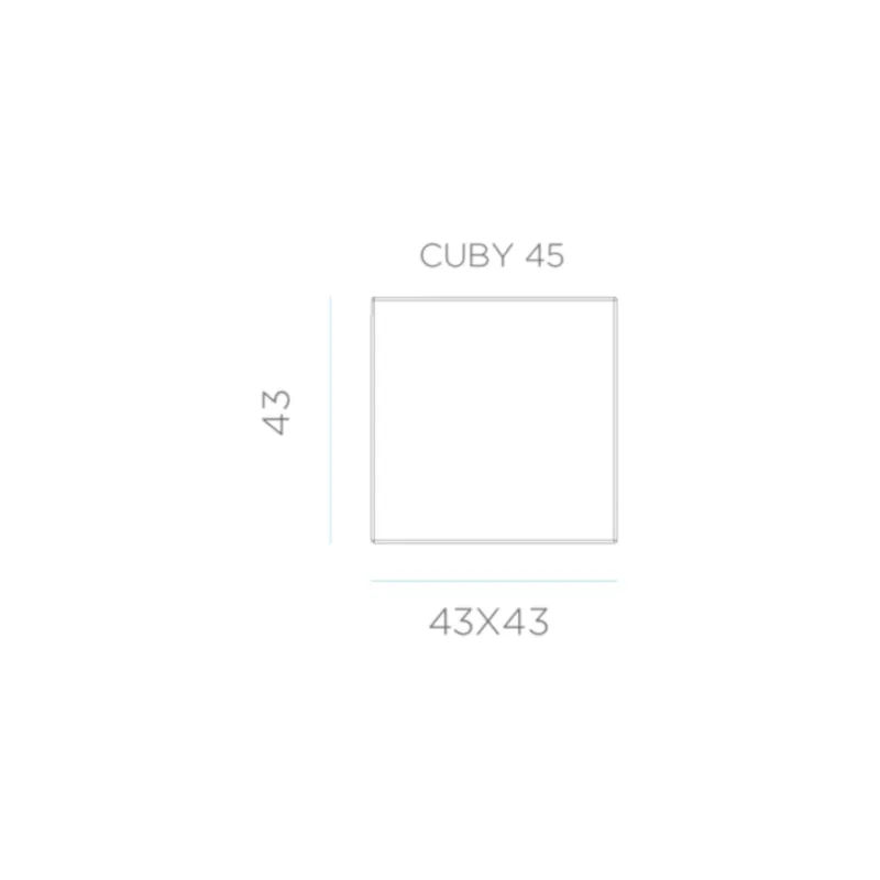Square speaker with light Cuby 45 Play