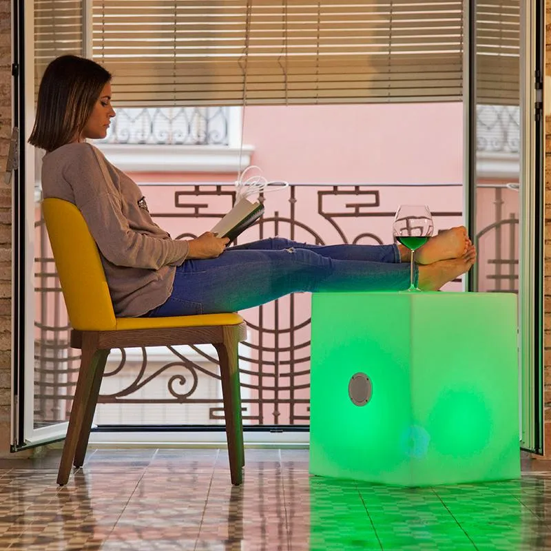 Square speaker with light Cuby 45 Play