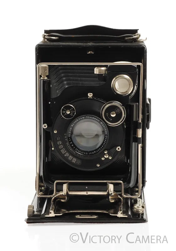 Steinheil Munchen 6x7 Folder Camera w/ 13.5cm f4.5 Unofokal Lens