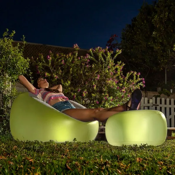 Stool "Pulight" with LED lighting - inflatable &amp; floatable