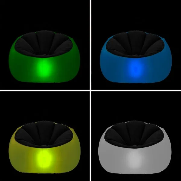 Stool "Pulight" with LED lighting - inflatable &amp; floatable