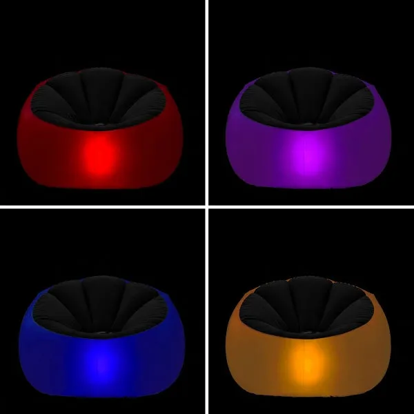 Stool "Pulight" with LED lighting - inflatable &amp; floatable