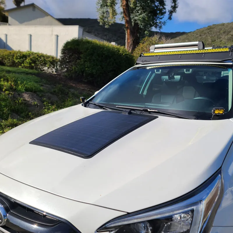 Subaru Outback 6th Gen (2020-Present) Lensun 65W Hood Flexible Solar Panel