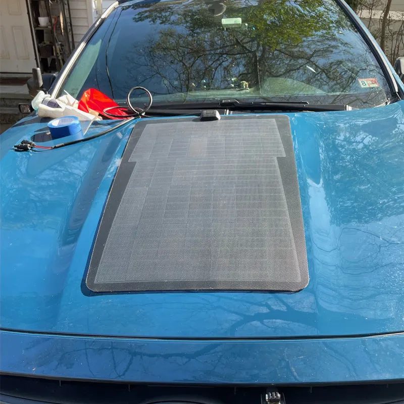 Subaru Outback 6th Gen (2020-Present) Lensun 65W Hood Flexible Solar Panel
