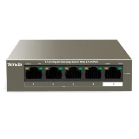 Tenda TEG1105P-4-63W 5-Port Gigabit Switch 4-Port PoE 