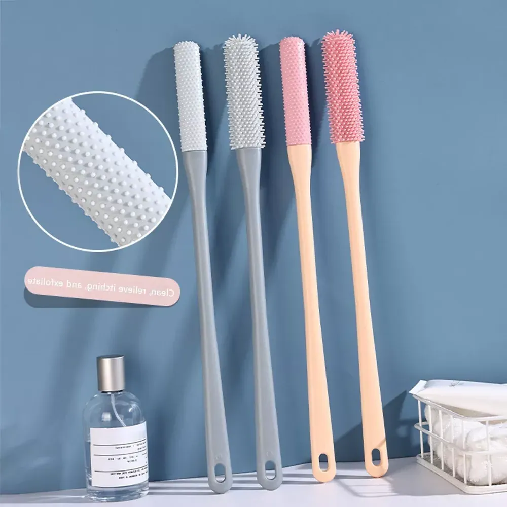 Toe Gap Cleaning Brush with Long Handle Gray-1 Set (Cleaning Brush   Anti-Itch Brush)