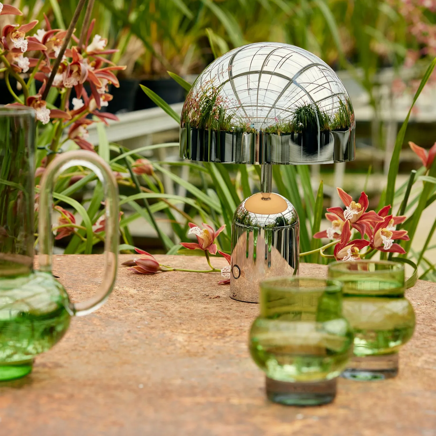 tom dixon | bell portable lamp | silver