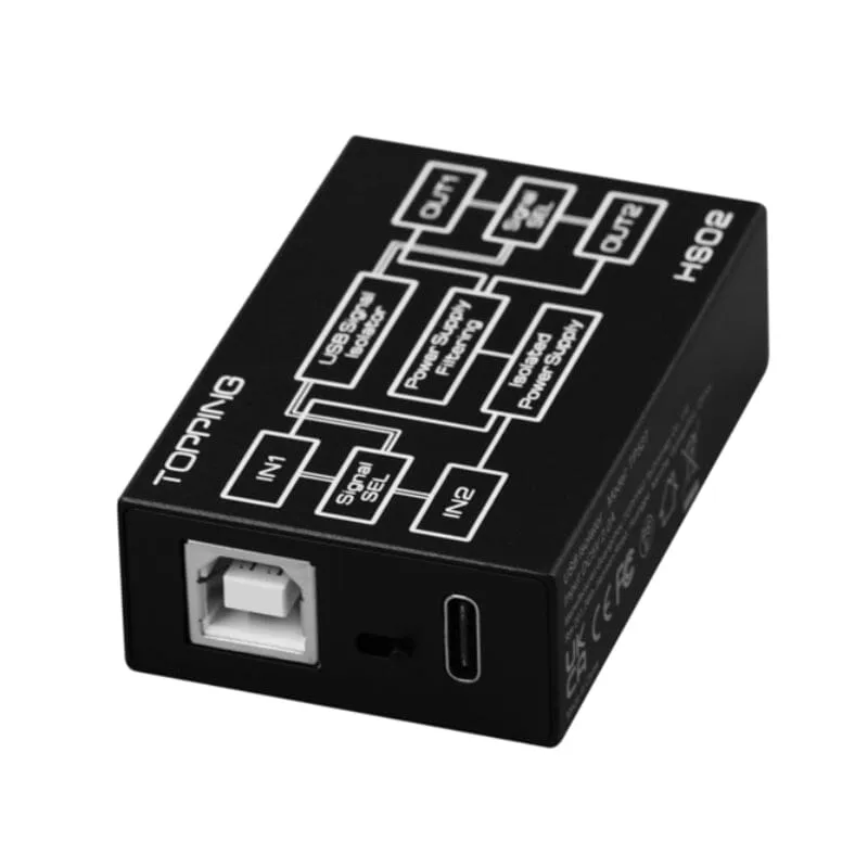 TOPPING HS02 USB2.0 High Performance High Compatibility Low Latency Audio Isolator