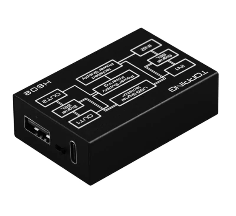 TOPPING HS02 USB2.0 High Performance High Compatibility Low Latency Audio Isolator