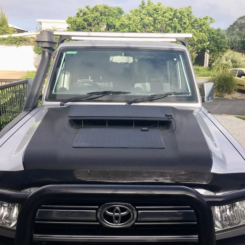 Toyota Land Cruiser 70Series(VDJ78&VDJ79) Lensun 65W Bonnet Flexible Solar Panel