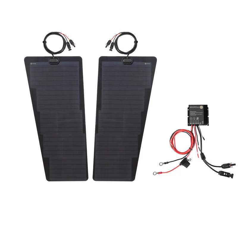 Toyota Land Cruiser FJ40 Lensun 80W Bonnet Flexible Solar Panel