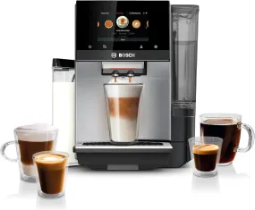 TQU60307 800 Series Verocafe Fully Automatic Espresso Machine with Home Connect, 36 Beverage Varieties with Coffee World, Double Cup, Integrated Milk