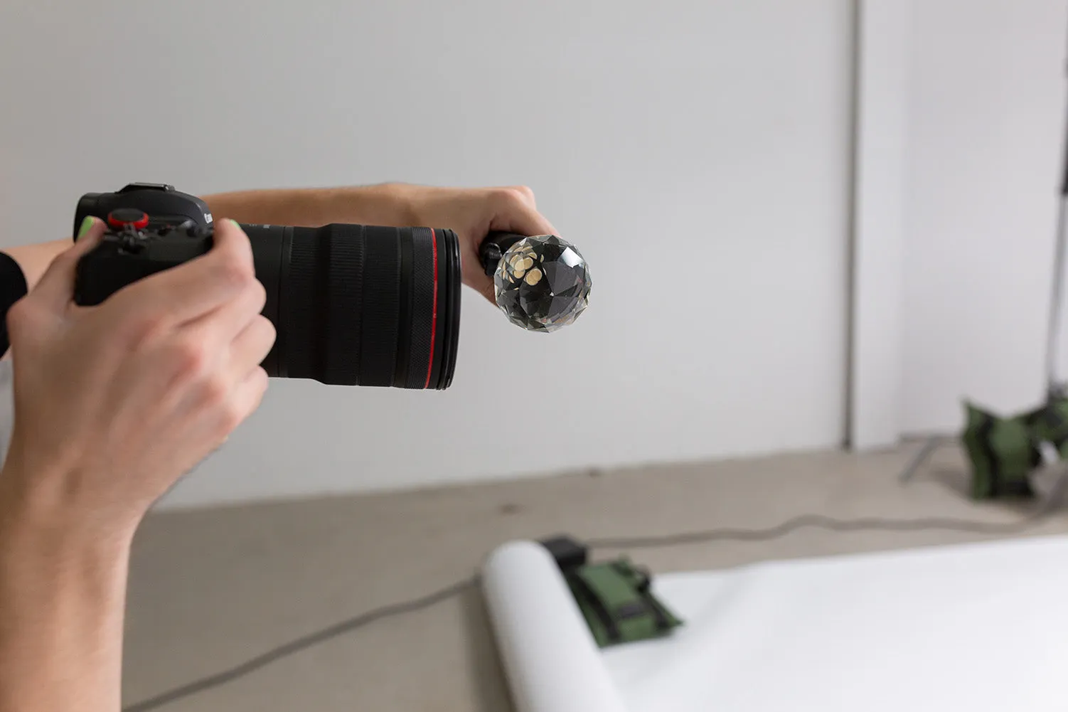 Transparent Round Prism Prop for Creative Photography - Sphere