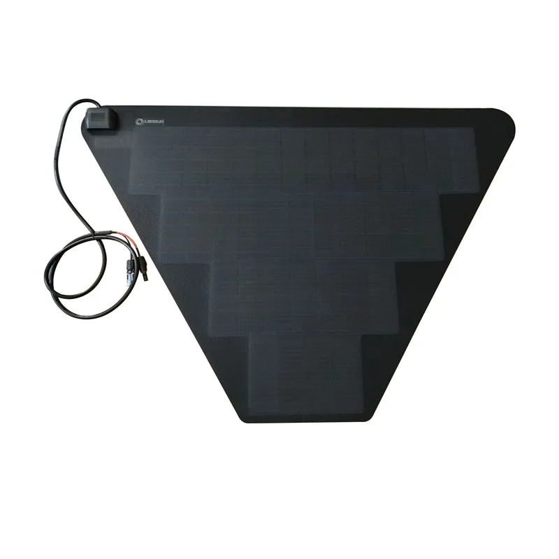 TurtleBack Expedition Trailers Storage Box Lensun 62W Flexible Solar Panel